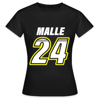 Malle 24 Mallorca - T-shirt Femme - noir - Devant - AI Model Female 172 dark (172cm)