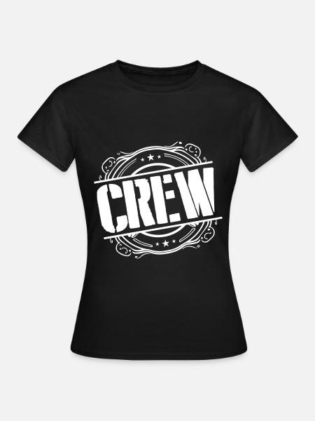 Crew Stempel - Frauen T-Shirt - Schwarz