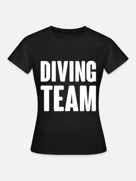 Diving Team - Frauen T-Shirt - Schwarz