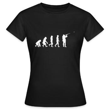 Tontaubenschießen Tontauben Evolution - Frauen T-Shirt - Schwarz - Vorne - AI Model Female 172 dark (172cm)