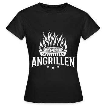 Barbecue Grill Grill - T-shirt Femme - noir - Devant - AI Model Female 172 dark (172cm)