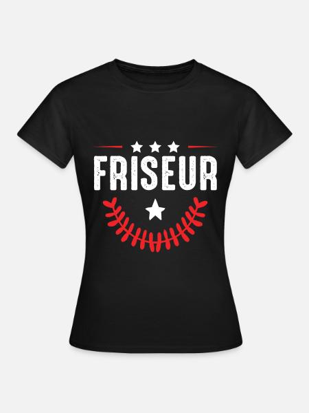 Friseur Beruf - Frauen T-Shirt - Schwarz