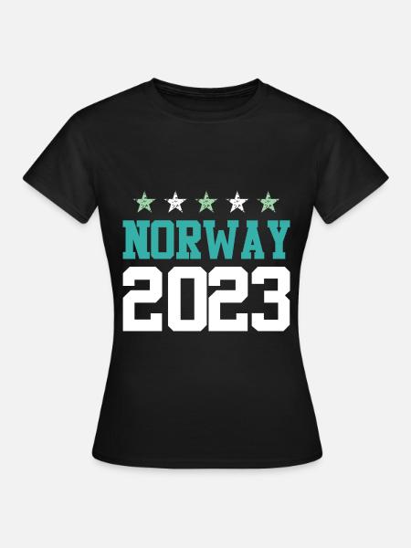 Norway 2023 - Frauen T-Shirt - Schwarz