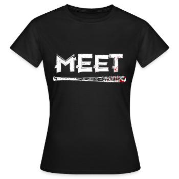 Meet Lucille - Women's T-Shirt - black - Front - AI Model Female 172 dark (172cm)