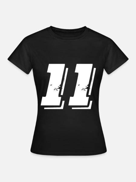 11 Zahl Symbol - Frauen T-Shirt - Schwarz