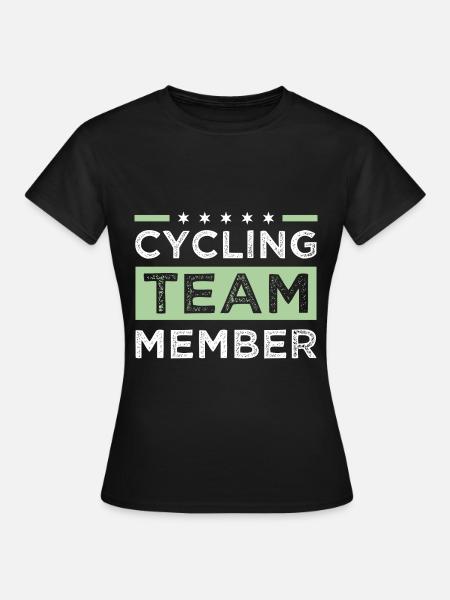 Cycling Team - Frauen T-Shirt - Schwarz