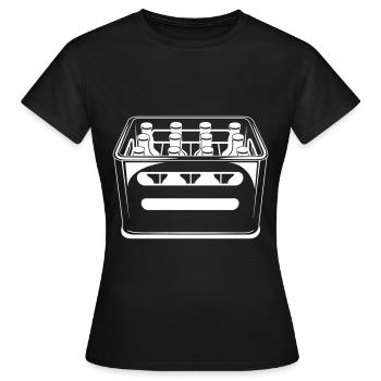 caisse de bière symbole de bouteille de bière caisse de bière - T-shirt Femme - noir - Devant - AI Model Female 172 dark (172cm)
