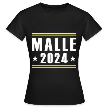 Malle 2024 - Women's T-Shirt - black - Front - AI Model Female 172 dark (172cm)