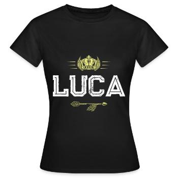Luca - T-shirt Femme - noir - Devant - AI Model Female 172 dark (172cm)