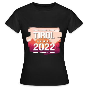 Tyrol 2022 - Women's T-Shirt - black - Front - AI Model Female 172 dark (172cm)
