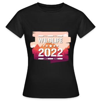 Wildlife 2022 - Women's T-Shirt - black - Front - AI Model Female 172 dark (172cm)