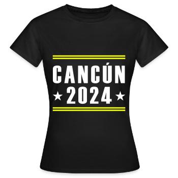 Cancun 2024 - Women's T-Shirt - black - Front - AI Model Female 172 dark (172cm)