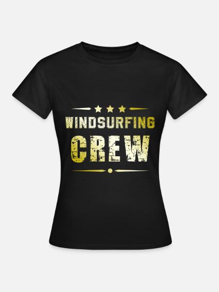 Windsurfing Crew - Frauen T-Shirt - Schwarz