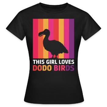 Dodo Dire Dodo Oiseau Fille Drôle Dodo Cadeau - T-shirt Femme - noir - Devant - AI Model Female 172 dark (172cm)