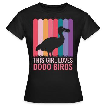 Dodo Dire Dodo Oiseau Fille Drôle Dodo Cadeau - T-shirt Femme - noir - Devant - AI Model Female 172 dark (172cm)