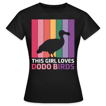 Dodo Dire Dodo Oiseau Fille Drôle Dodo Cadeau - T-shirt Femme - noir - Devant - AI Model Female 172 dark (172cm)