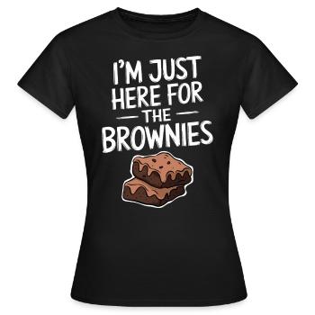 Brownies Spruch Gebäck Lustiges Brownie Geschenk - Frauen T-Shirt - Schwarz - Vorne - AI Model Female 172 dark (172cm)