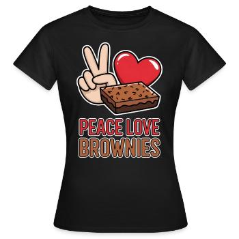 Brownies Spruch Gebäck Lustiges Brownie Geschenk - Frauen T-Shirt - Schwarz - Vorne - AI Model Female 172 dark (172cm)