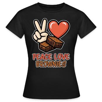 Brownies Spruch Gebäck Lustiges Brownie Geschenk - Frauen T-Shirt - Schwarz - Vorne - AI Model Female 172 dark (172cm)