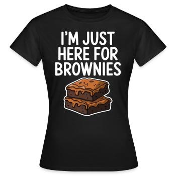 Brownies Spruch Gebäck Lustiges Brownie Geschenk - Frauen T-Shirt - Schwarz - Vorne - AI Model Female 172 dark (172cm)