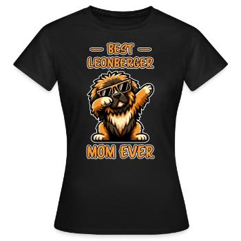 Leonberger disant drôle Leonberger cadeau - T-shirt Femme - noir - Devant - AI Model Female 172 dark (172cm)
