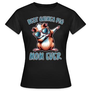 Dicton de cochon d’Inde, Cadeau de cochon d’Inde - T-shirt Femme - noir - Devant - AI Model Female 172 dark (172cm)