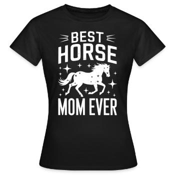 Chevaux Disant Sports Equestres Drôle Cheval Cadeau - T-shirt Femme - noir - Devant - AI Model Female 172 dark (172cm)