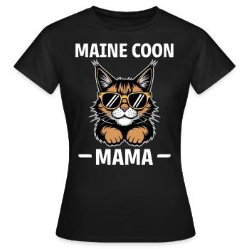 Maine Coon Saying Funny Maine Coon Gift - Women's T-Shirt - black - Front - AI Model Female 172 dark (172cm)