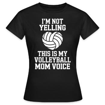 volley-ball dire drôle de cadeau de volley-ball - T-shirt Femme - noir - Devant - AI Model Female 172 dark (172cm)