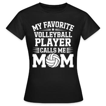 volley-ball dire drôle de cadeau de volley-ball - T-shirt Femme - noir - Devant - AI Model Female 172 dark (172cm)