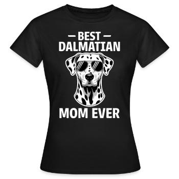 Dalmatien disant maman drôle cadeau dalmatien - T-shirt Femme - noir - Devant - AI Model Female 172 dark (172cm)