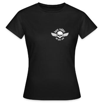 Brûler le caoutchouc - T-shirt Femme - noir - Devant - AI Model Female 172 dark (172cm)