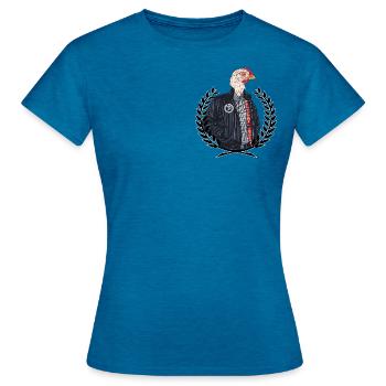 Oldschool Rude Boy - Women's T-Shirt - antique blue sapphire heather - Front - AI Model Female 172 dark (172cm)