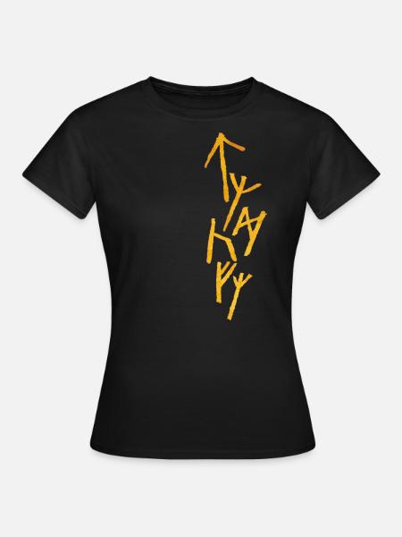 Runen - Frauen T-Shirt - Schwarz