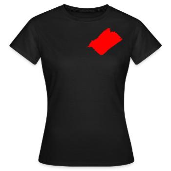 Fleck - Tinte - Frauen T-Shirt - Schwarz - Vorne - AI Model Female 172 dark (172cm)