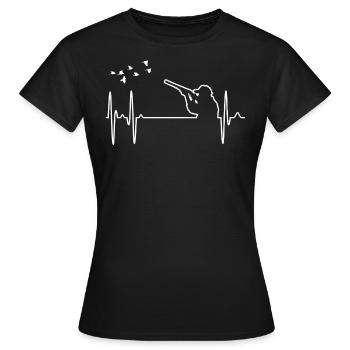 chasseur - T-shirt Femme - noir - Devant - AI Model Female 172 dark (172cm)