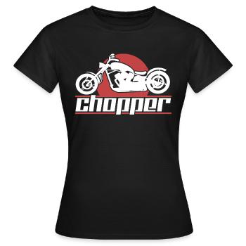 Moto choppers - T-shirt Femme - noir - Devant - AI Model Female 172 dark (172cm)