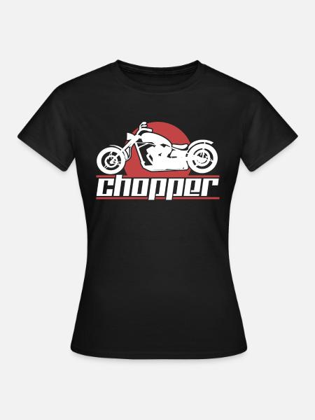 Motorrad Chopper - Frauen T-Shirt - Schwarz