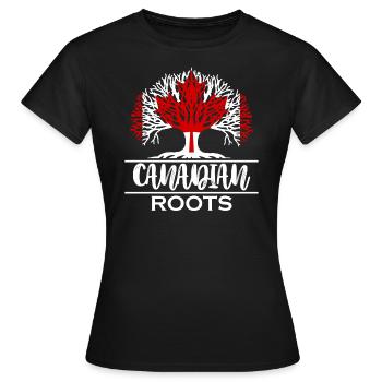 Feuille d'érable du Canada - T-shirt Femme - noir - Devant - AI Model Female 172 dark (172cm)