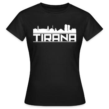 Albanie - T-shirt Femme - noir - Devant - AI Model Female 172 dark (172cm)