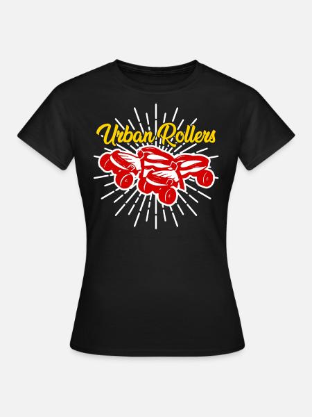 Rollschuhe - Frauen T-Shirt - Schwarz