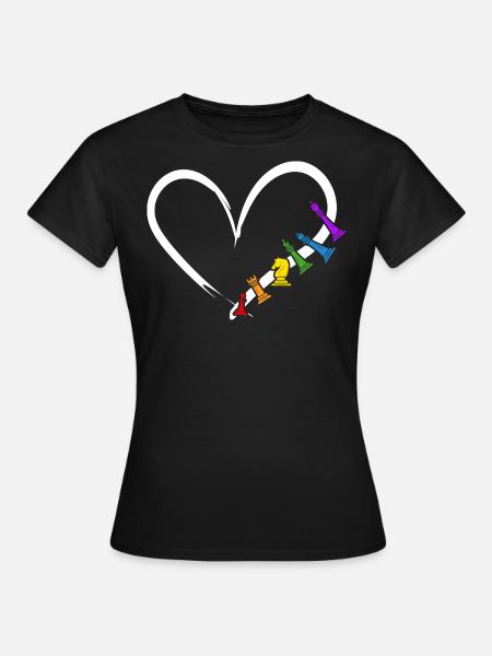 Schach Schachmatt Schachspieler - Frauen T-Shirt - Schwarz