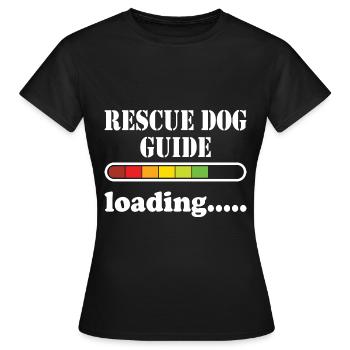 Rettungshund - Frauen T-Shirt - Schwarz - Vorne - AI Model Female 172 dark (172cm)