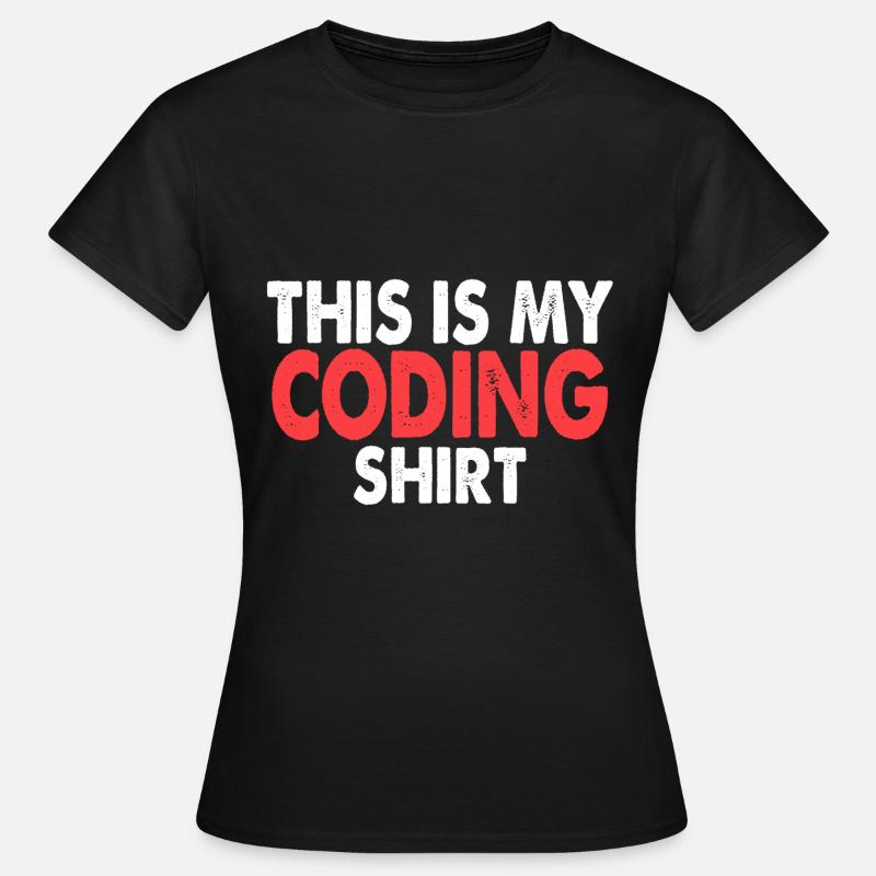 codage - T-shirt Femme - noir