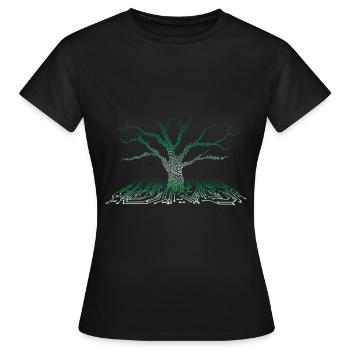Informaticiens - T-shirt Femme - noir - Devant - AI Model Female 172 dark (172cm)