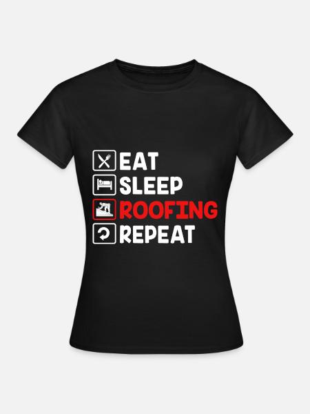 Dachdecker Handwerker Beruf Spruch - Frauen T-Shirt - Schwarz