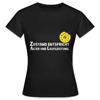 TÜV Zustand entspricht Alter - Frauen T-Shirt - Schwarz - Vorne - AI Model Female 172 dark (172cm)