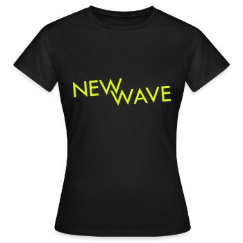 New Wave - Frauen T-Shirt - Schwarz - Vorne - AI Model Female 172 dark (172cm)