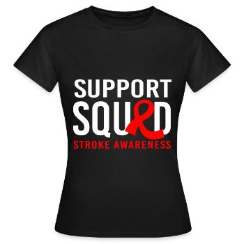 Stroke Stroke - Women's T-Shirt - black - Front - AI Model Female 172 dark (172cm)