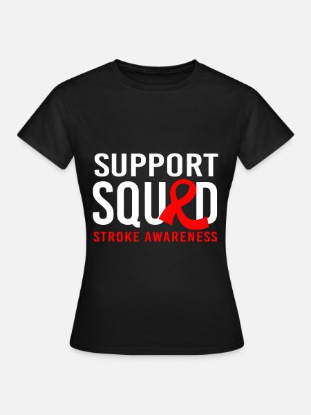 Hirnschlag Schlaganfall - Frauen T-Shirt - Schwarz